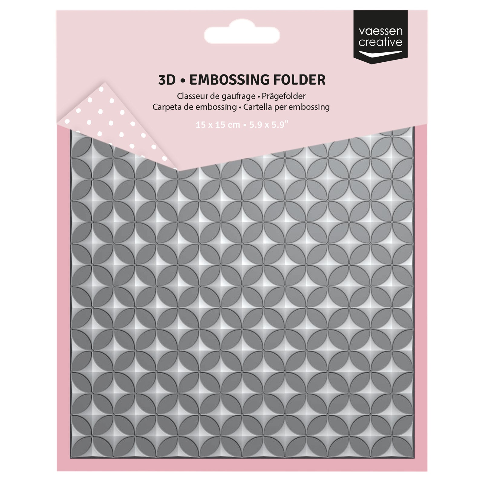 Vaessen Creative • 3D Embossing Folder Graphic Stars 15x15cm
