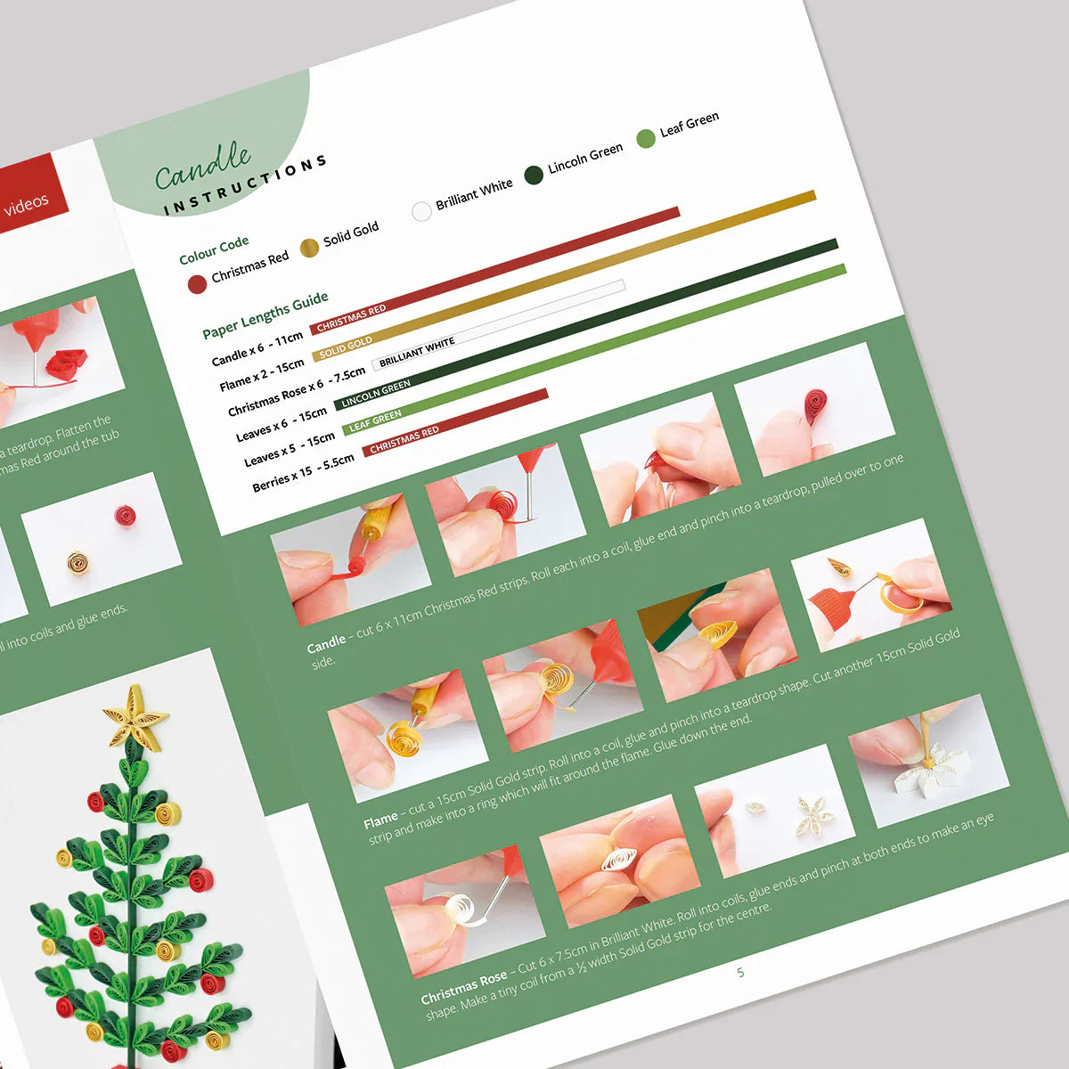 Miniature Traditional Christmas Quilling Kit