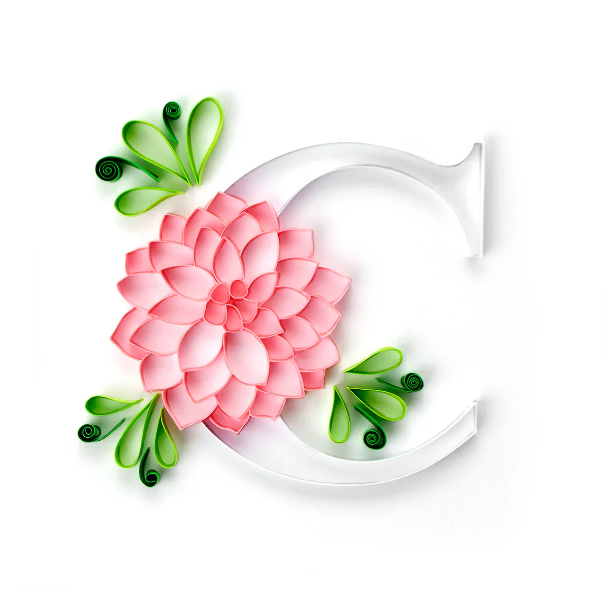 Floral Alphabet Collection Paper Quilling Template Pad