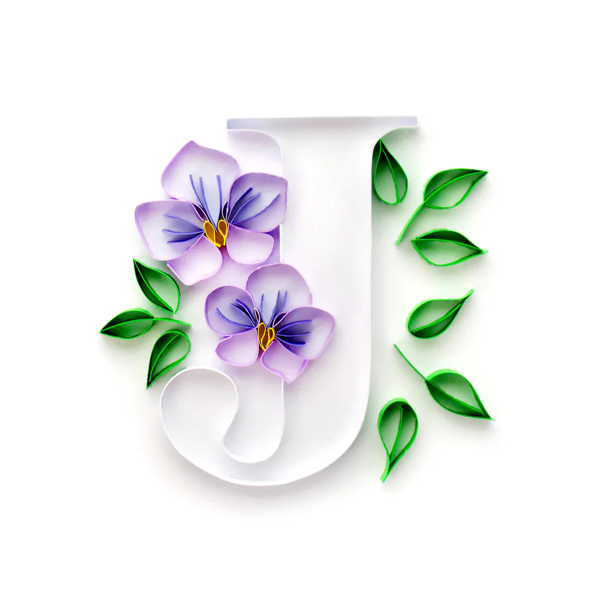 Floral Alphabet Collection Paper Quilling Template Pad