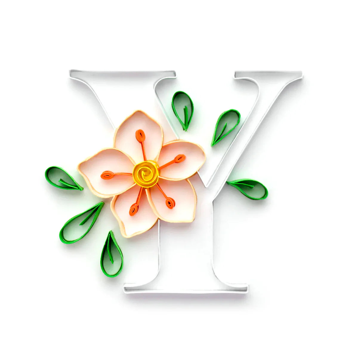 Floral Alphabet Collection Paper Quilling Template Pad