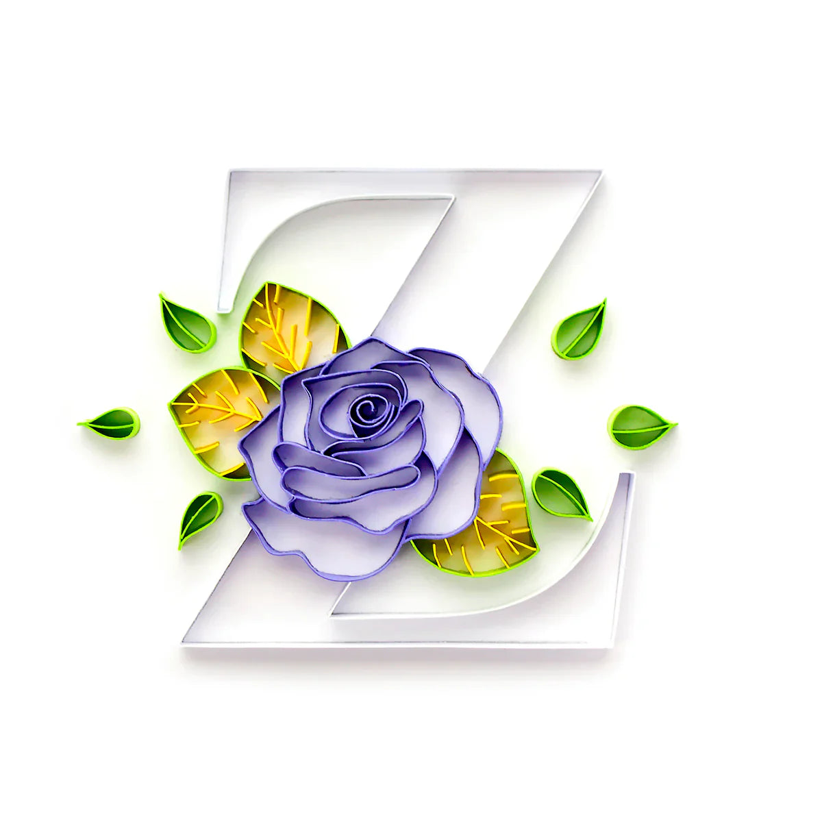 Floral Alphabet Collection Paper Quilling Template Pad