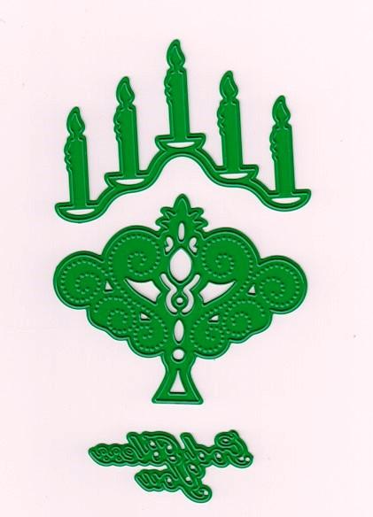 Joy! Crafts Dies - Embroidery - Candlestick/ God Bless You