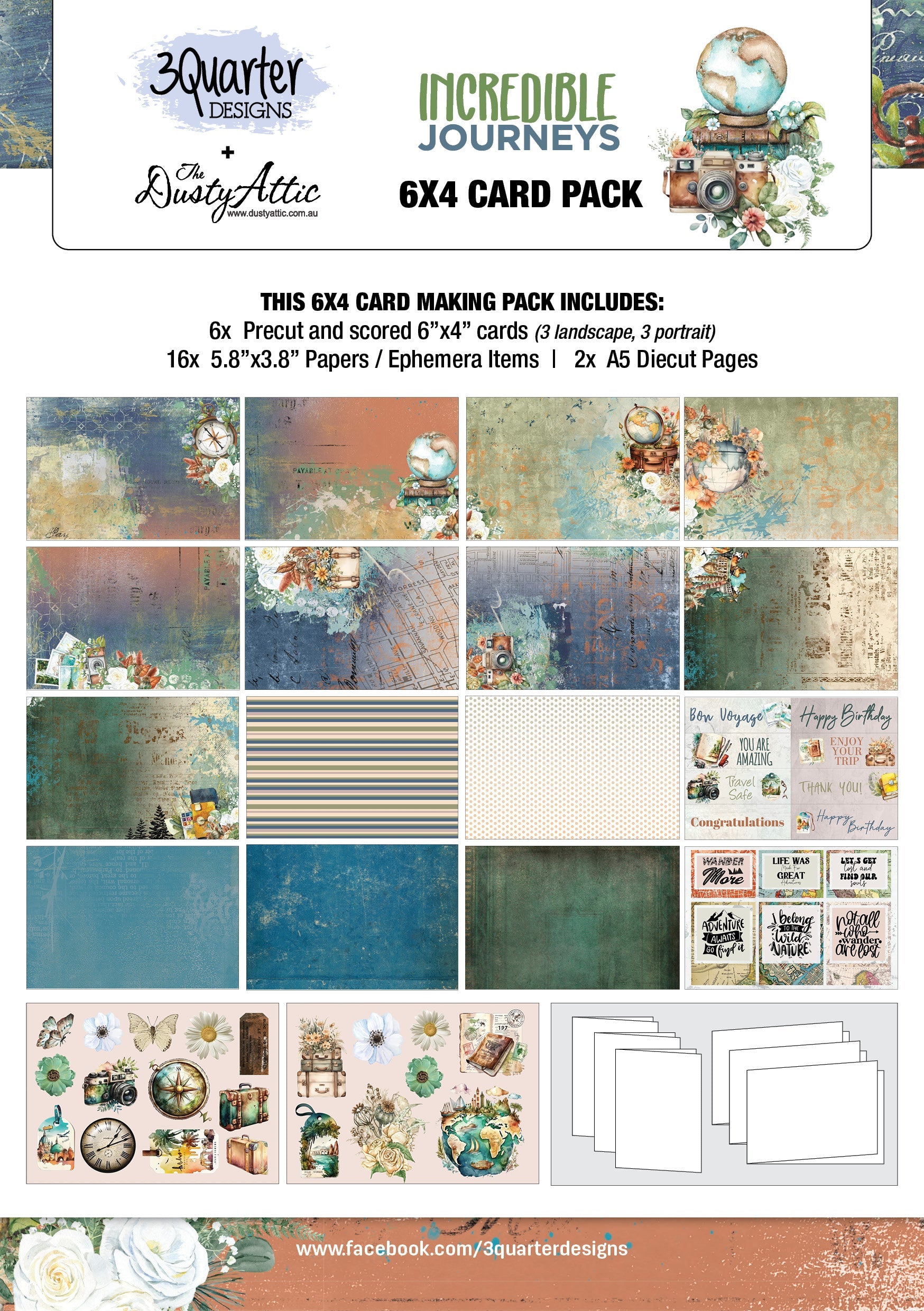 Incredible Journeys 6x4 Card Pack