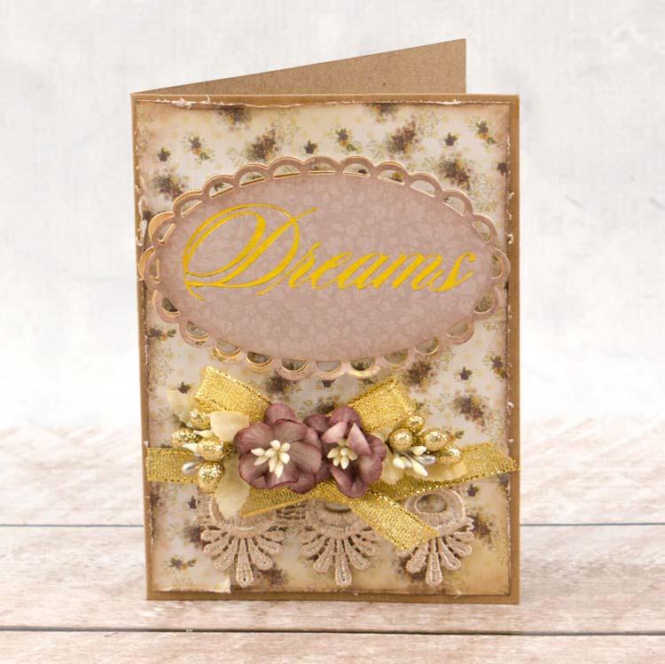 Couture Creations Hotfoil Stamp - Dreams Sentiment