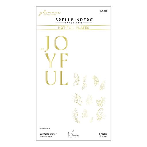 Joyful Glimmer Hot Foil Plate from the De-Light-Ful Christmas Collection by Yana Smakula