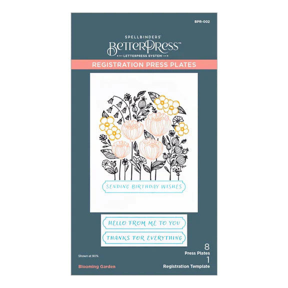 Blooming Garden Press Plates from the BetterPress Place & Press Registration Collection