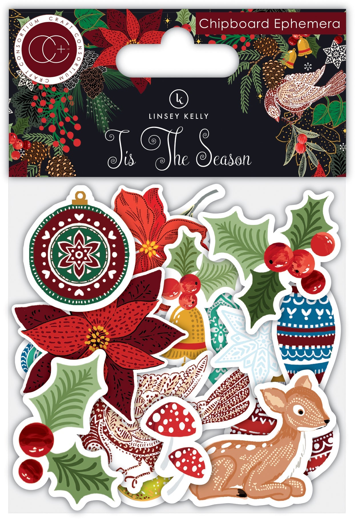 Craft Consortium Tis the Season - Chipboard Ephemera