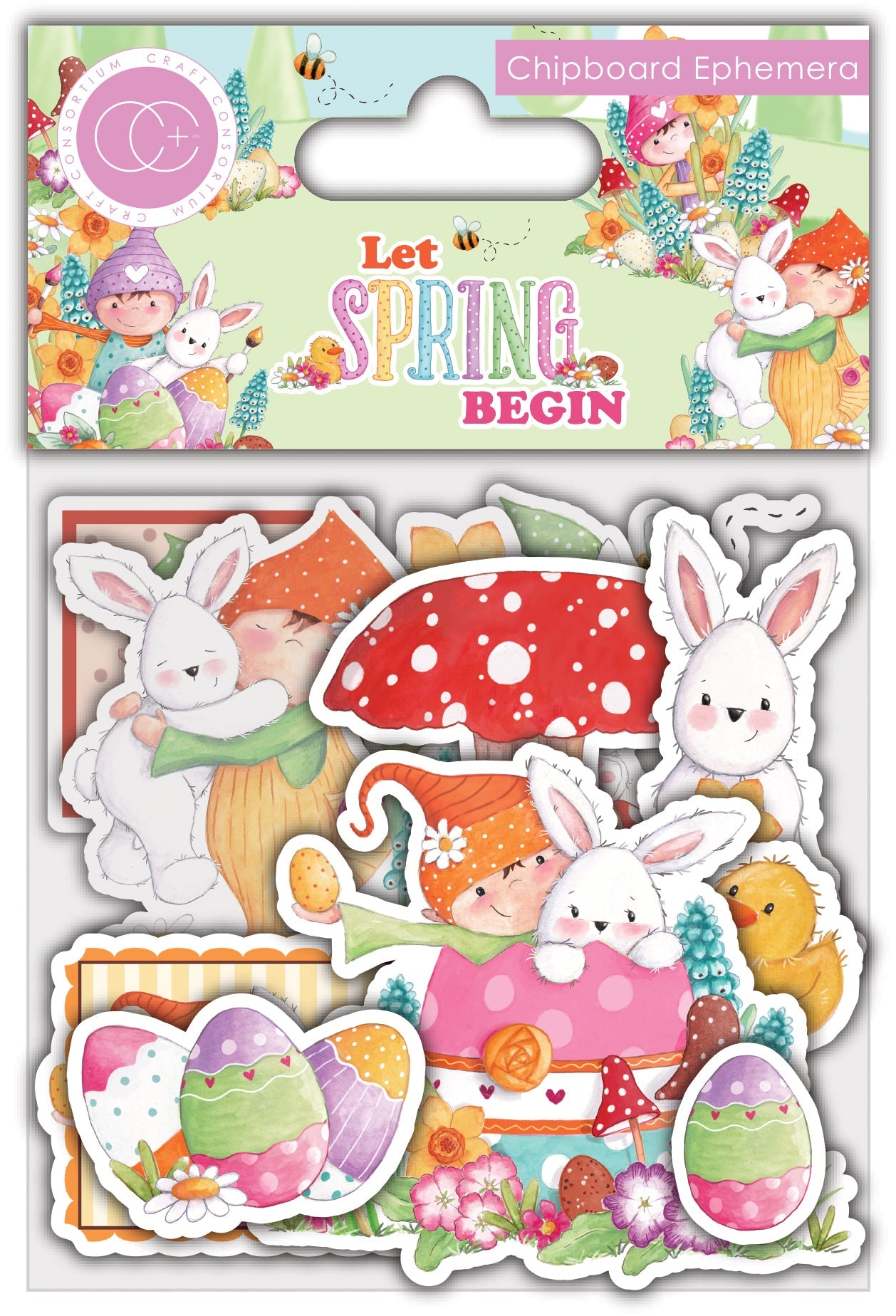 Craft Consortium Let Spring Begin - Chipboard Ephemera