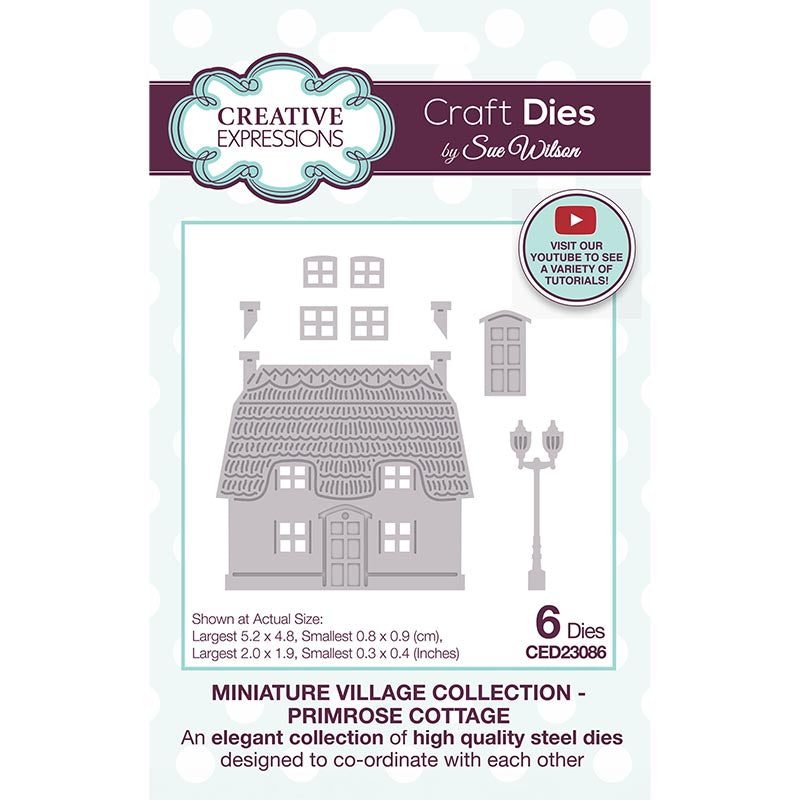 Creative Expressions Sue Wilson Miniature Village Primrose Cottage Craft Die