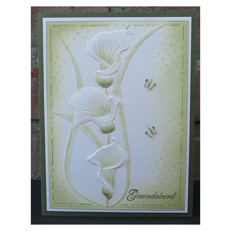 Nellie's Choice 4 x 6 3D Embossing Folder Arums