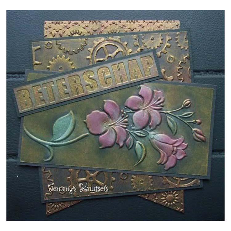 Nellie's Choice 4 x 6 3D Embossing Folder Branch with Flowers
