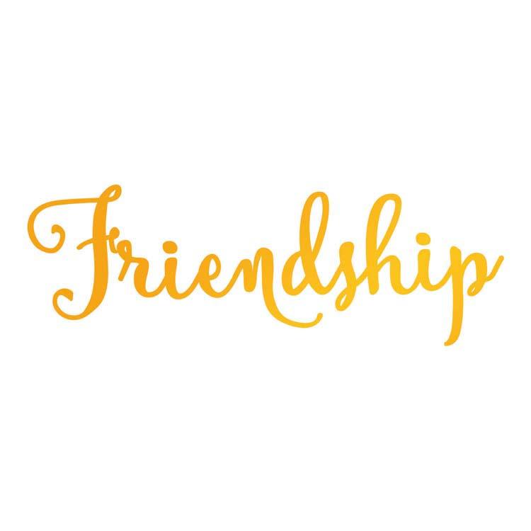 Ultimate Crafts Hotfoil Stamp - Friendship