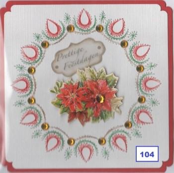 Laura's Design Digital Embroidery Pattern - Teardrop Wreath