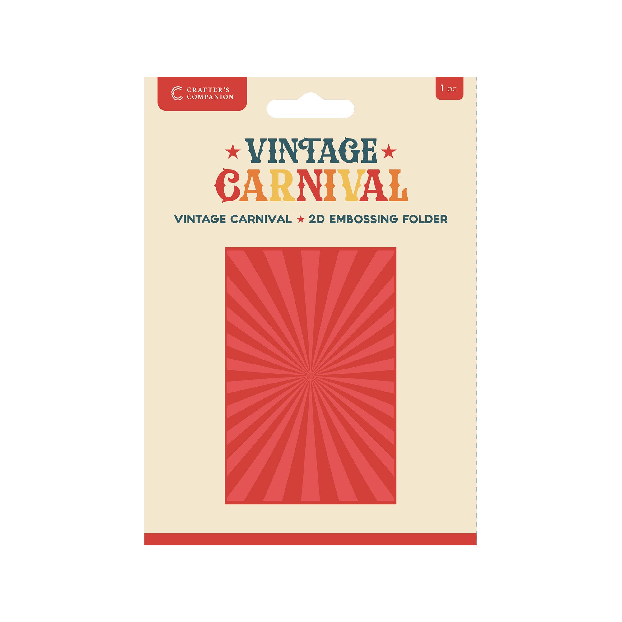Vintage Carnival 6” x 4” 2D Embossing Folder - Vintage Carnival