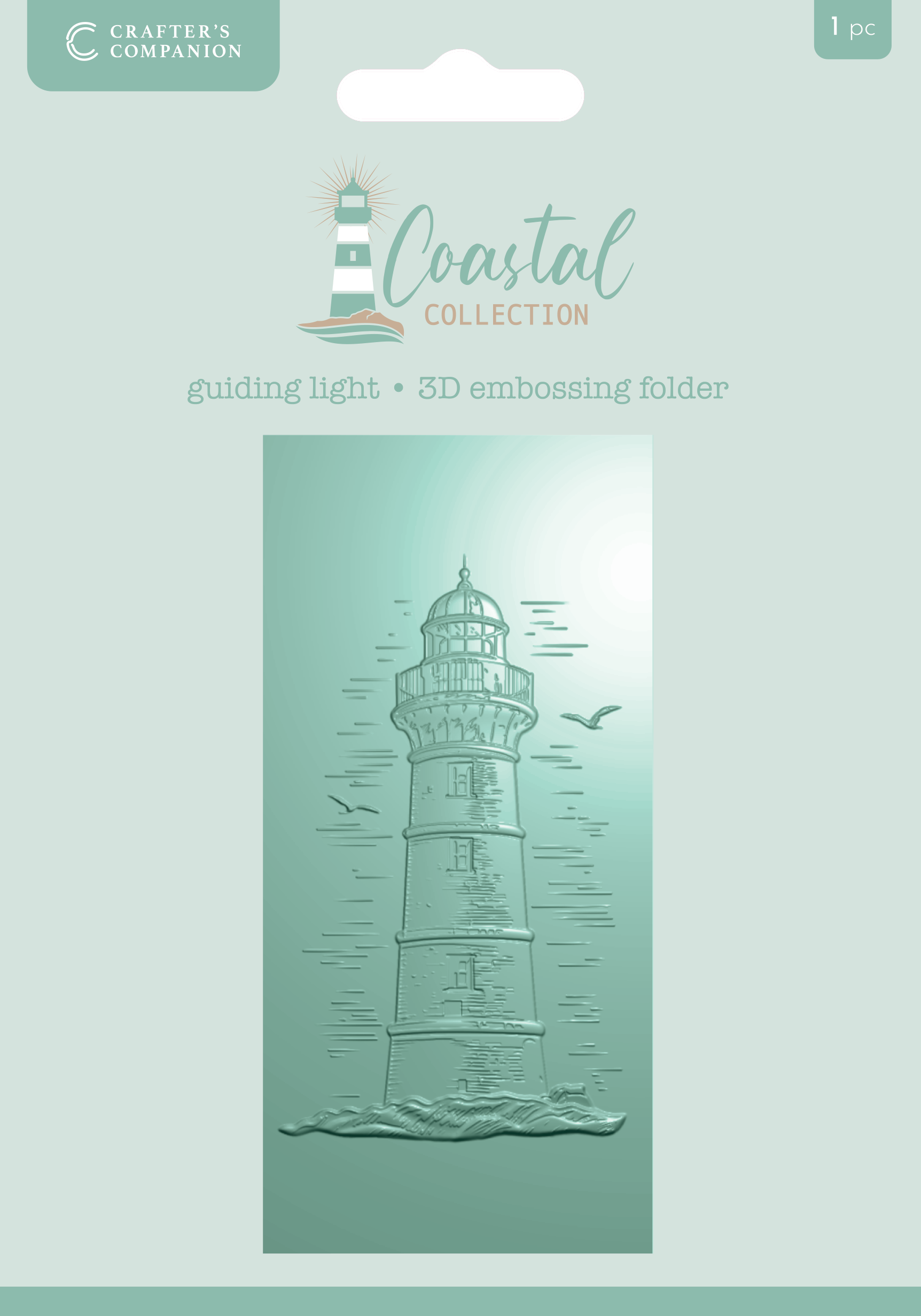 Crafter’s Companion Coastal Collection 3D Embossing Folder 2.75”x5.75” - Guiding Light