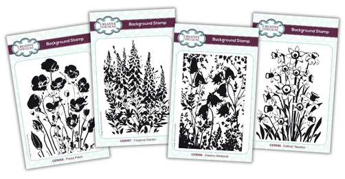 Grunge Flower Stamps Bundle