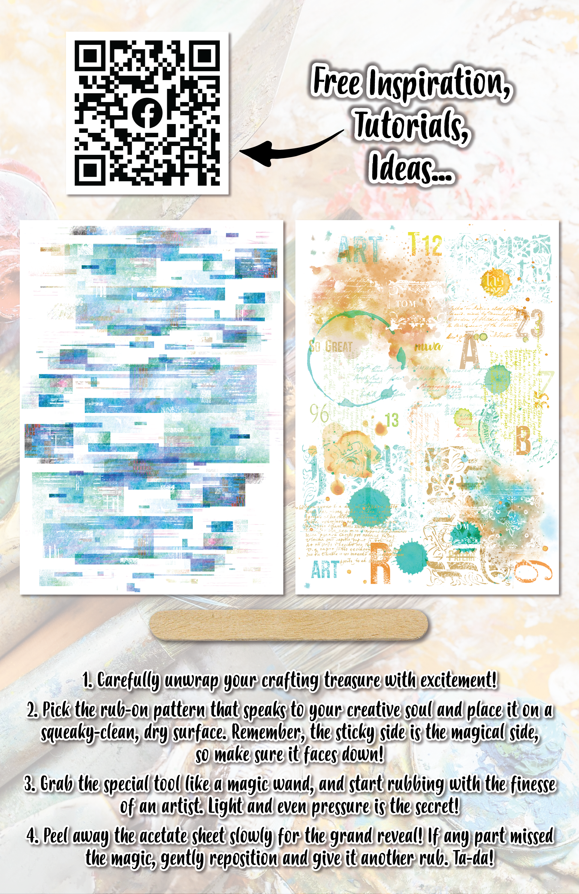 AALL and Create Rub-Ons - Teal Dreams